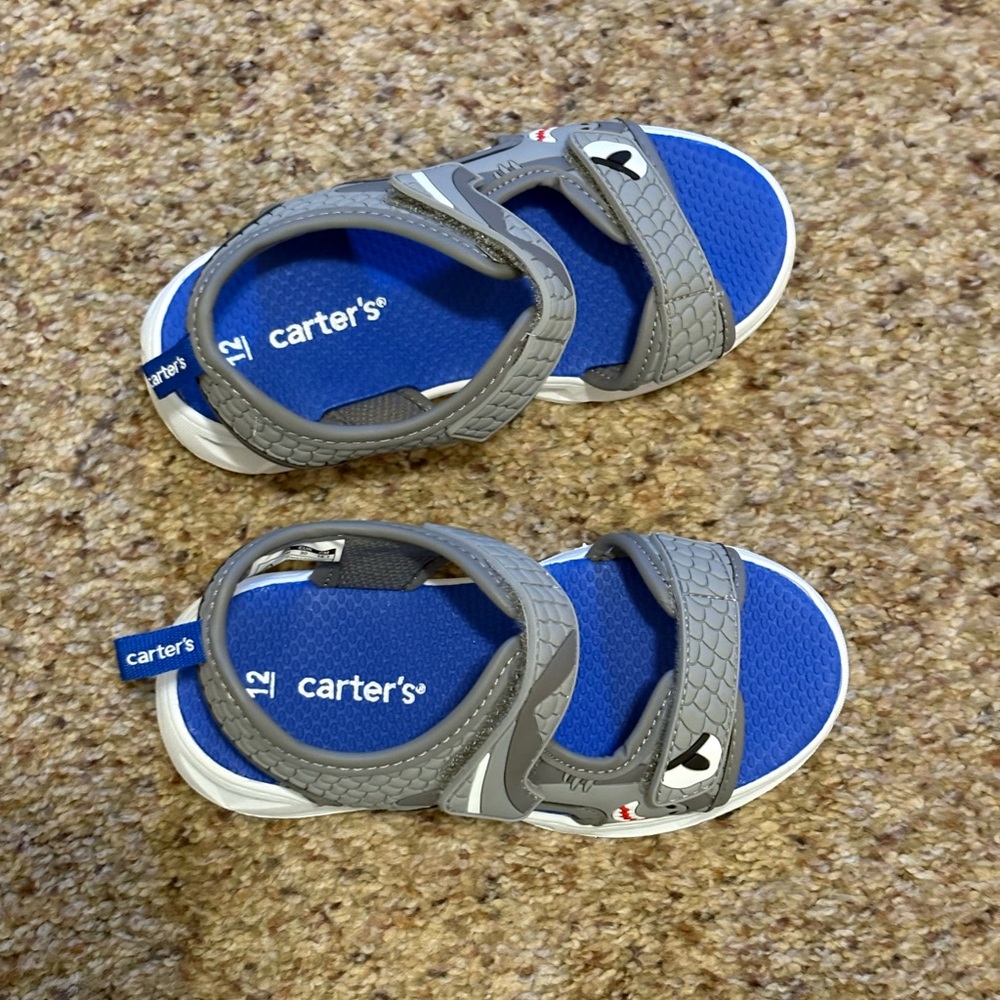 Carter's Kids Shark Sandals NWOT
